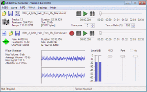 Midi2Wav Recorder - midi to wav, midi to mp3 converter - Screenshots and Features