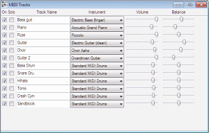 Track Viewer and Mixer